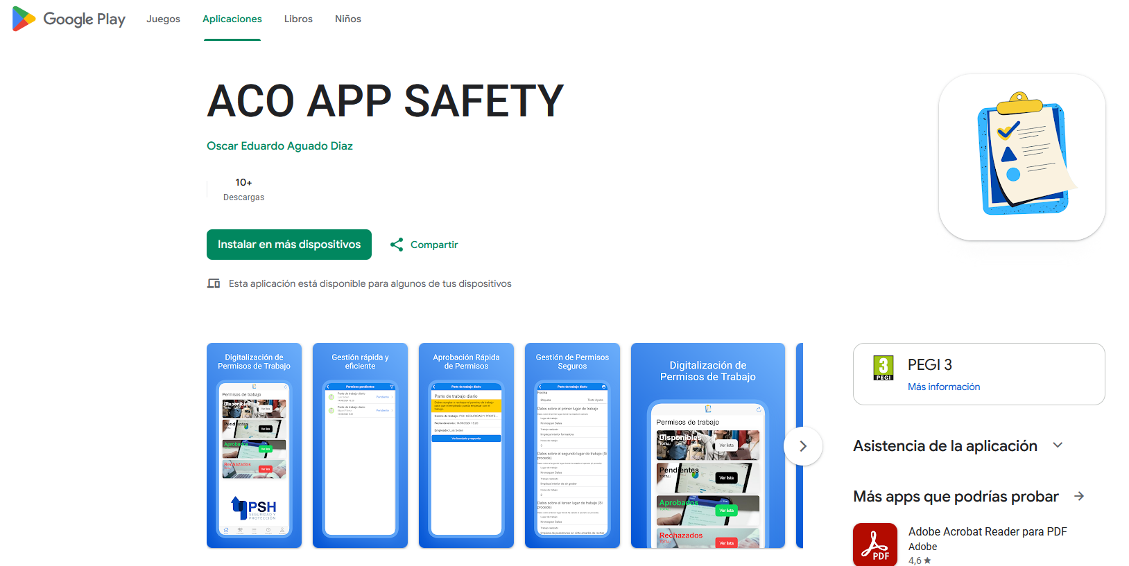 AcoApp Safety: digitalización de trabajos en altura y adiós al papel en fábrica — App Android