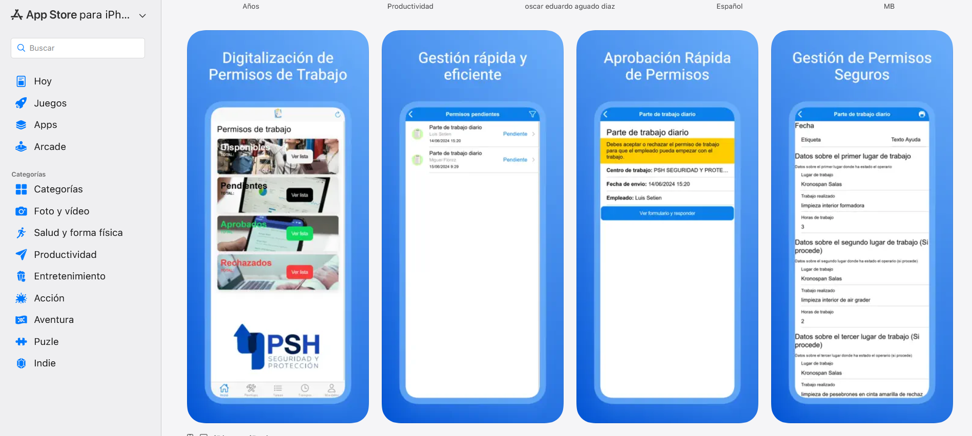 AcoApp Safety: digitalización de trabajos en altura y adiós al papel en fábrica — App iOS