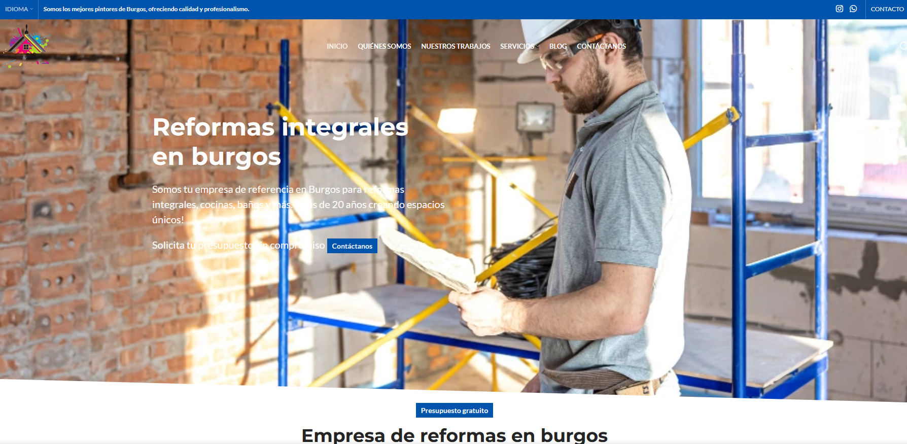Empresa de reformas en Burgos: +320% de tráfico orgánico en 8 meses — resultado 1