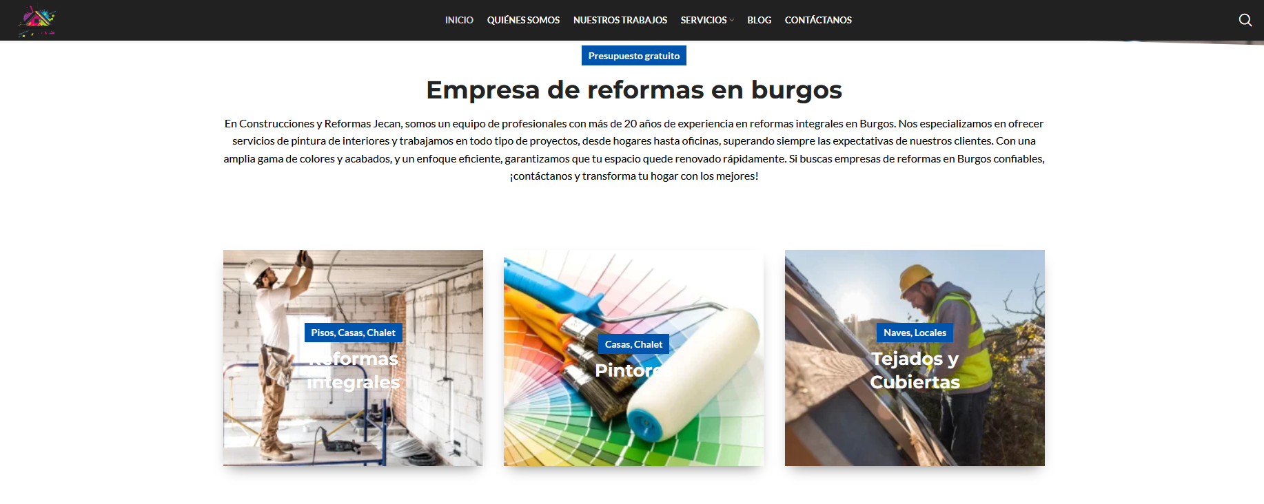 Empresa de reformas en Burgos: +320% de tráfico orgánico en 8 meses — resultado 2