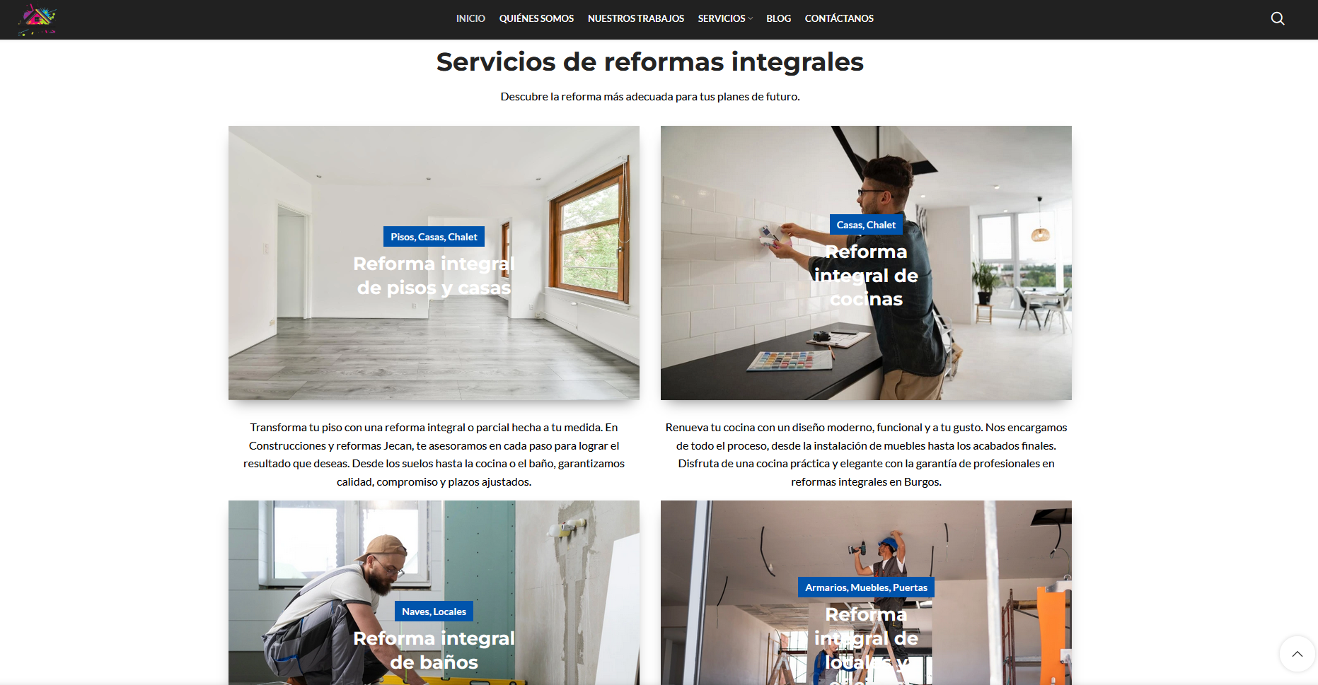 Empresa de reformas en Burgos: +320% de tráfico orgánico en 8 meses — resultado 3