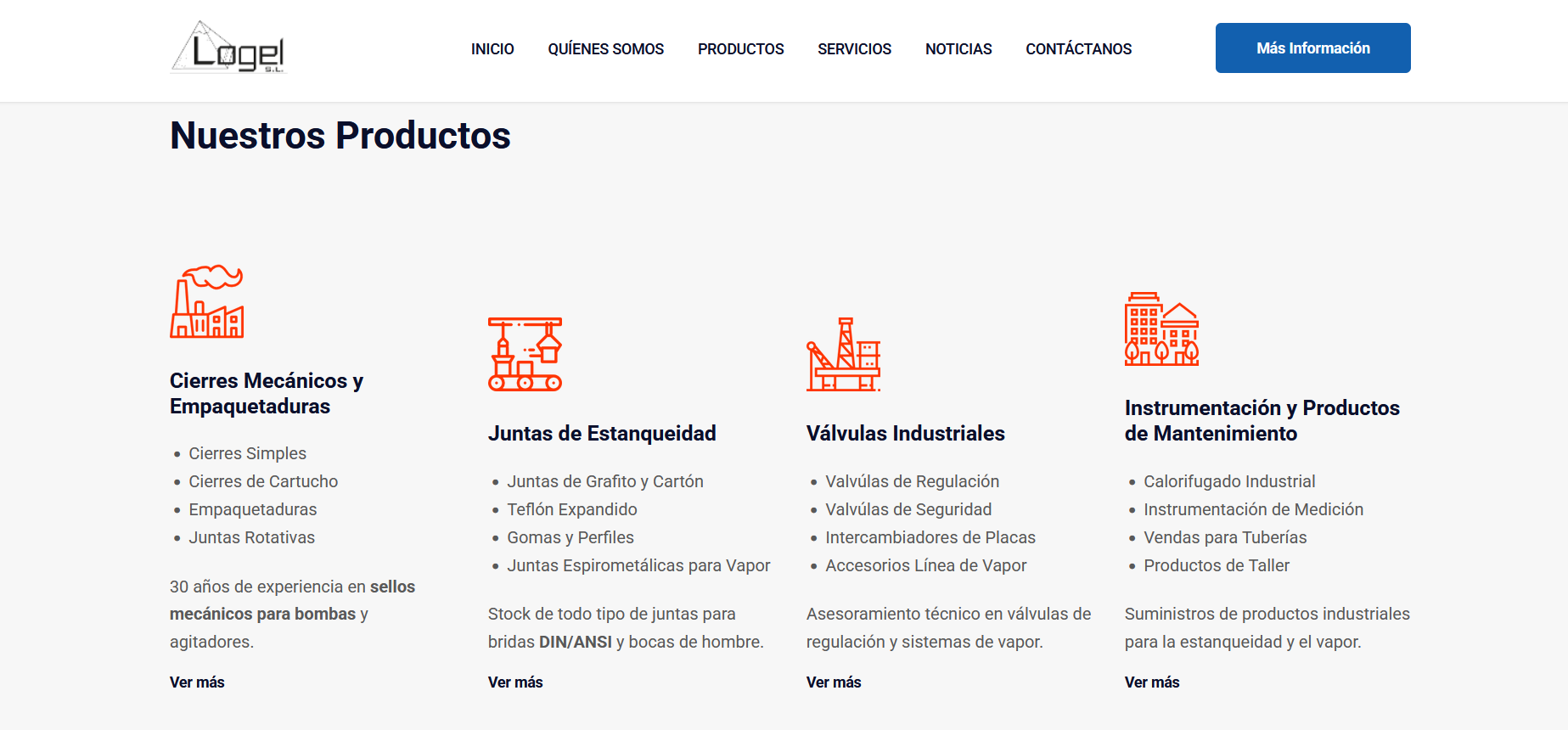 Logel Burgos: rediseño web, SEO técnico y SEO local para empresa industrial — resultado 3