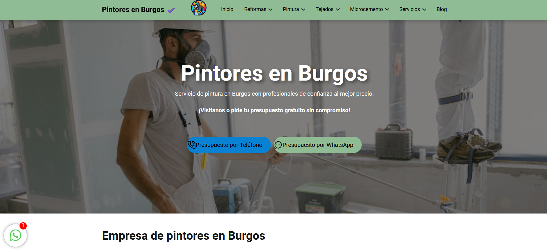Empresa de pintores en Burgos: de invisible a referencia local en 6 meses — resultado 1
