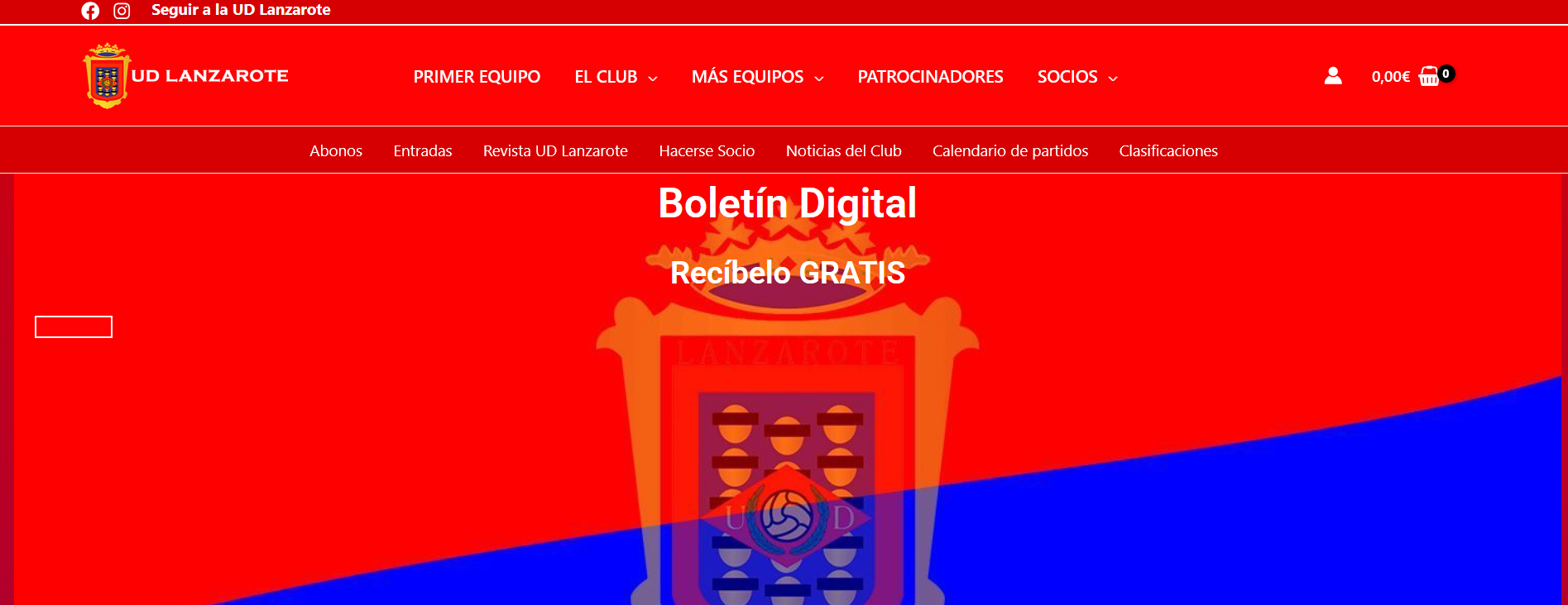UD Lanzarote: web moderna, más visitas y procesos automatizados — estado inicial 1